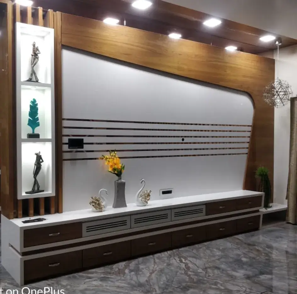 Corian TV wall